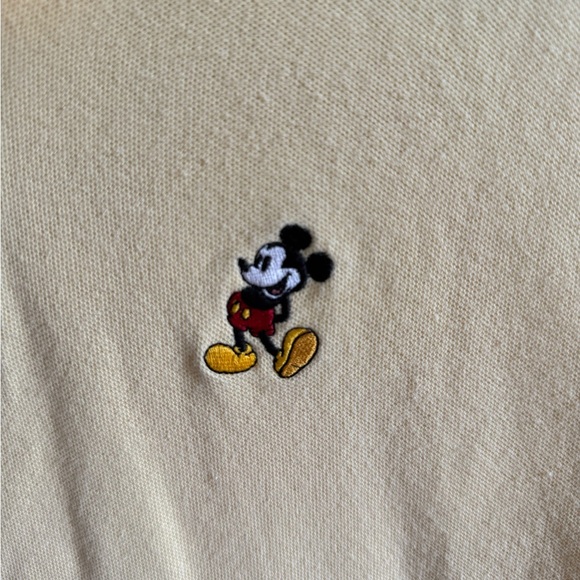 Men’s Disney Cream Polo Shirt with Embroidered Logo Size P - Picture 4 of 9